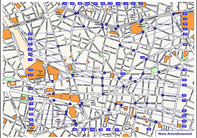 paris plan arrondissement. Les caméras à Paris